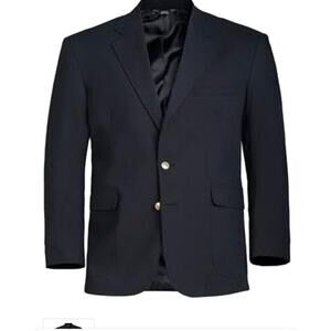 Edwards Suit Jacket Sports Blazer coat Men’s 44R Navy Blue Career formal capsule
